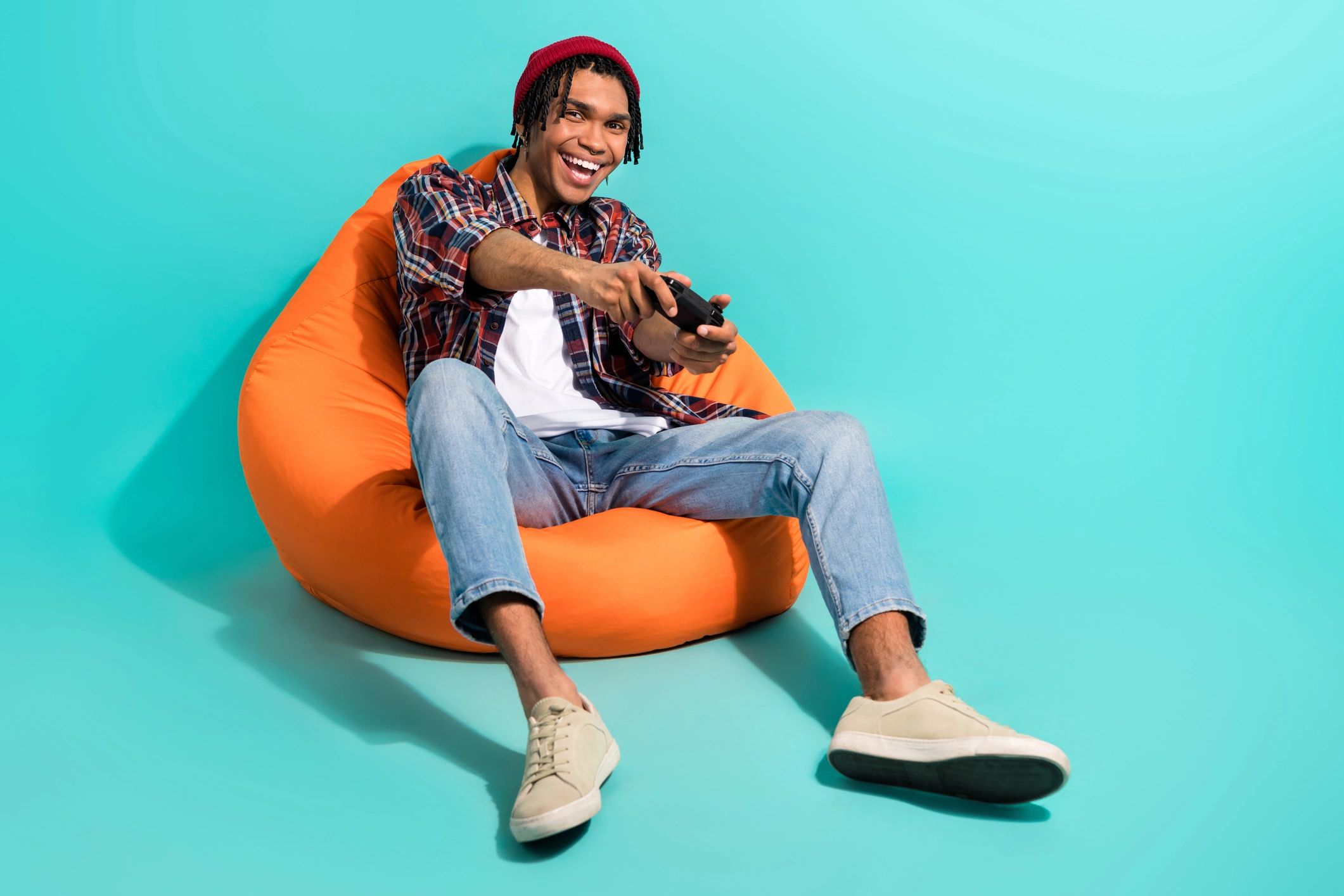 Group of friends gaming online